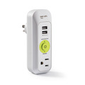 Easylife Tech 1 AC Outlet 2 USB Ports 1200 Joules Surge Protector Power Strip 0-1302